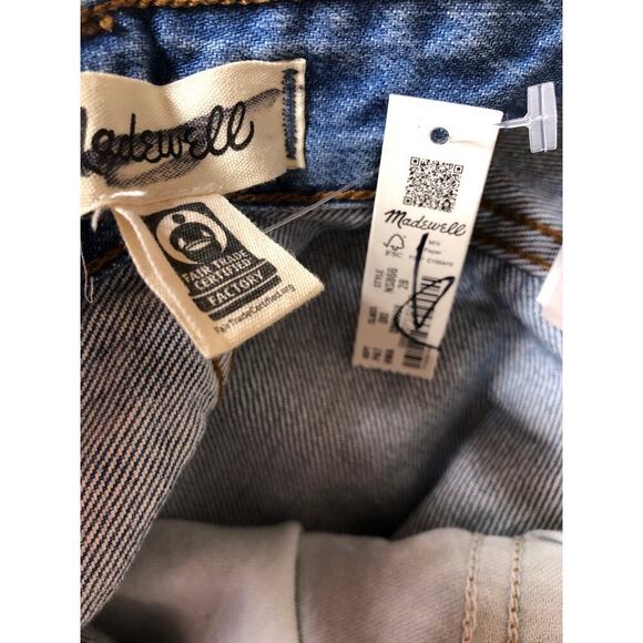 Madewell Curvy Low-Slung Baggy Jeans High Rise Wide Leg Hamburg Wash NWT 28 - Picture 8 of 9